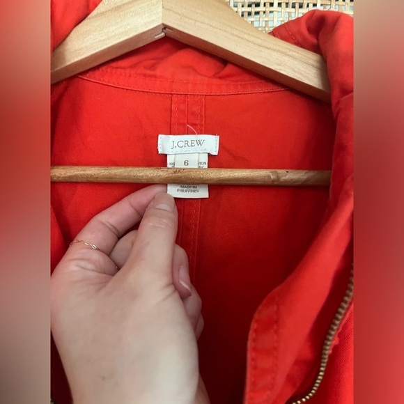 J. Crew Red Hooded Jacket - Picture 7 of 7